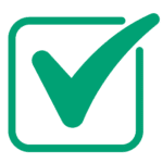 Grafik: Check-Symbol – Begleitung bis zum Abschluss der PKV für Beamte.