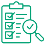 Grafik: Checkliste und Lupe – konkrete Tarifvorschläge zur PKV für Beamte, passend zum Leistungsprofil.